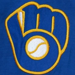 Mitchell & Ness T-Shirts & Tops-Legendary Slub Long Sleeve Hoodie Milwaukee Brewers