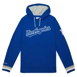 Mitchell & Ness T-Shirts & Tops-Legendary Slub Long Sleeve Hoodie Los Angeles Dodgers