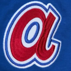 Mitchell & Ness T-Shirts & Tops-Legendary Slub Long Sleeve Hoodie Atlanta Braves