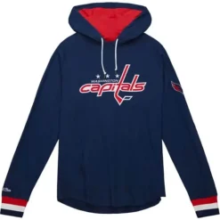 Mitchell & Ness Hoodies & Sweatshirts-Legendary Slub Long Sleeve Hoodie Washington Capitals