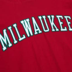 Mitchell & Ness T-Shirts & Tops-Legendary Slub Long Sleeve Hoodie Milwaukee Bucks