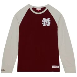 Mitchell & Ness T-Shirts & Tops-Legendary Slub Ls Tee Mississippi State University