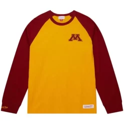 Mitchell & Ness T-Shirts & Tops-Legendary Slub Ls Tee University Of Minnesota