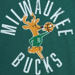 Mitchell & Ness T-Shirts & Tops-Legendary Slub S/S Tee Milwaukee Bucks