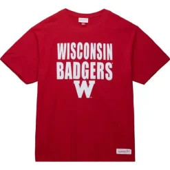 Mitchell & Ness T-Shirts & Tops-Legendary Slub S/S Tee University Of Wisconsin - Madison