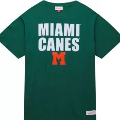 Mitchell & Ness T-Shirts & Tops-Legendary Slub S/S Tee University Of Miami