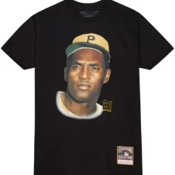 Mitchell & Ness T-Shirts & Tops-Legends Portriat Tee Pittsburgh Pirates Roberto Clemente
