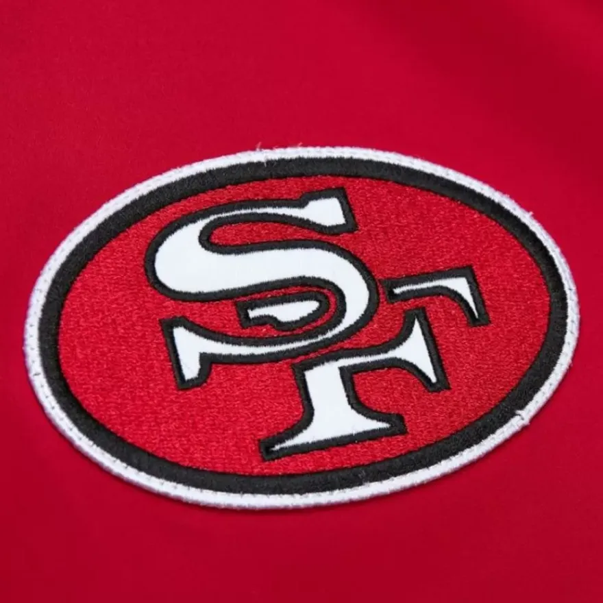 Mitchell & Ness Jackets & Outerwear-Lightweight Satin Bomber Vintage Logo San Francisco 49Ers