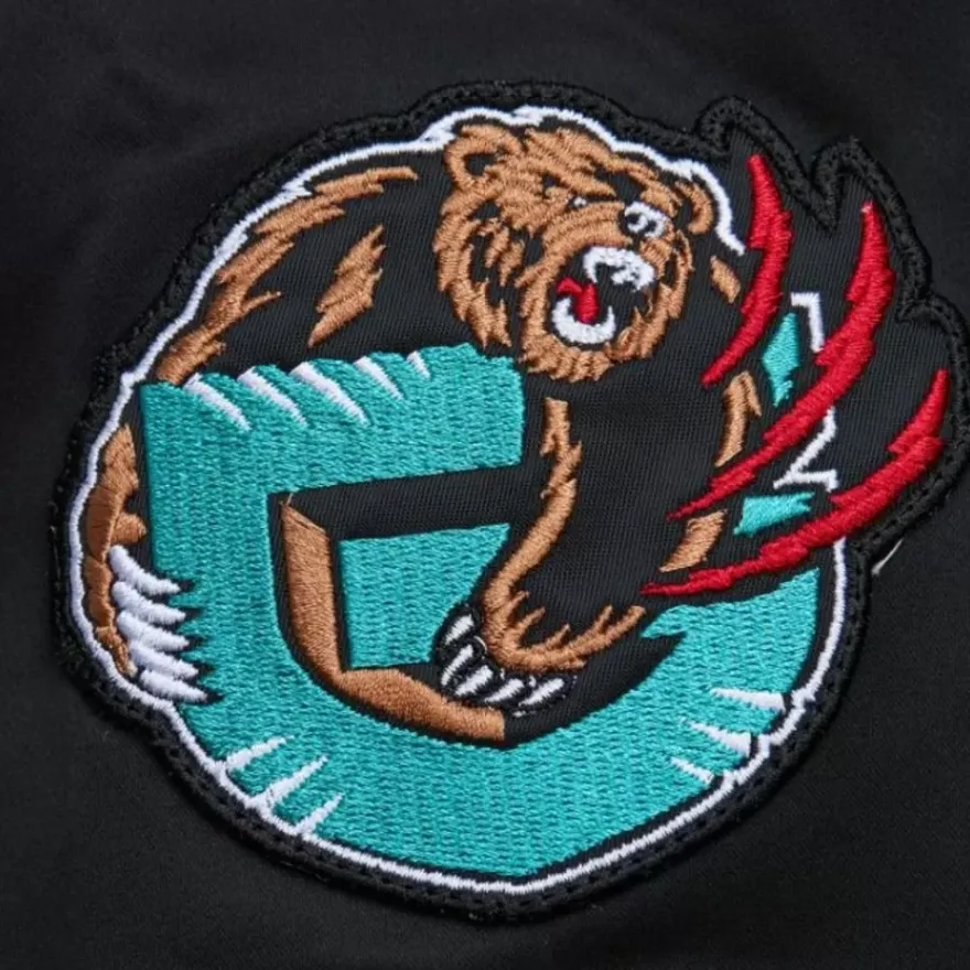 Mitchell & Ness Jackets & Outerwear-Lightweight Satin Bomber Vintage Logo Vancouver Grizzlies