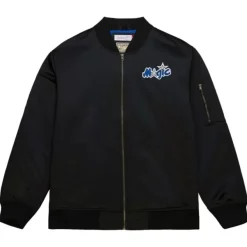 Mitchell & Ness Jackets & Outerwear-Lightweight Satin Bomber Vintage Logo Orlando Magic