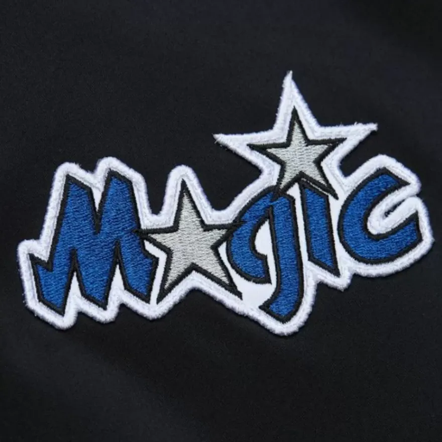 Mitchell & Ness Jackets & Outerwear-Lightweight Satin Bomber Vintage Logo Orlando Magic