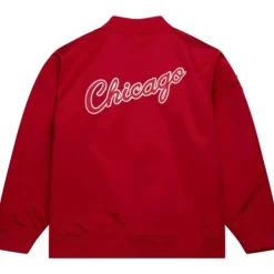 Mitchell & Ness Jackets & Outerwear-Lightweight Satin Bomber Vintage Logo Chicago Bulls