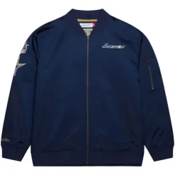 Mitchell & Ness Jackets & Outerwear-Lightweight Satin Bomber Vintage Logo Houston Astros