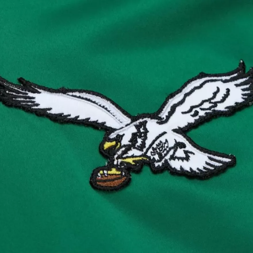 Mitchell & Ness Jackets & Outerwear-Lightweight Satin Bomber Vintage Logo Philadelphia Eagles