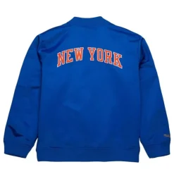 Mitchell & Ness Jackets & Outerwear-Lightweight Satin Bomber Vintage Logo New York Knicks