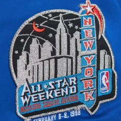 Mitchell & Ness Jackets & Outerwear-Lightweight Satin Bomber Vintage Logo New York Knicks