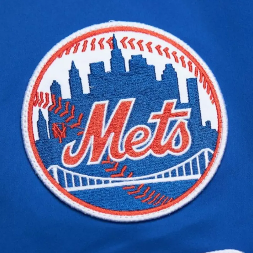 Mitchell & Ness Jackets & Outerwear-Lightweight Satin Bomber Vintage Logo New York Mets