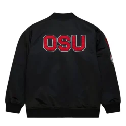 Mitchell & Ness Jackets & Outerwear-Lightweight Satin Bomber Current Logo Ohio State