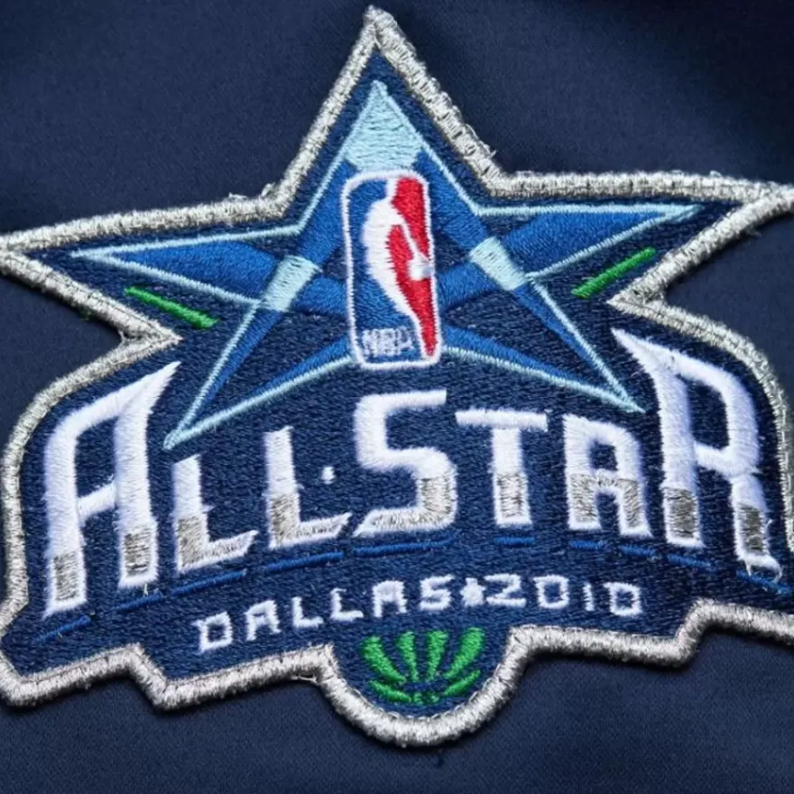 Mitchell & Ness Jackets & Outerwear-Lightweight Satin Bomber Vintage Logo Dallas Mavericks