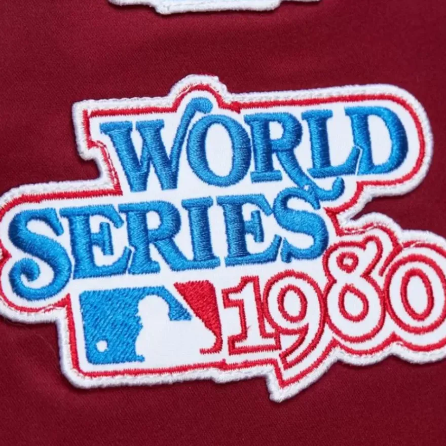 Mitchell & Ness Jackets & Outerwear-Lightweight Satin Bomber Vintage Logo Philadelphia Phillies