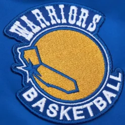 Mitchell & Ness Jackets & Outerwear-Lightweight Satin Bomber Vintage Logo Golden State Warriors