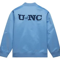 Mitchell & Ness Jackets & Outerwear-Lightweight Satin Bomber Vintage Logo University Of North Carolina