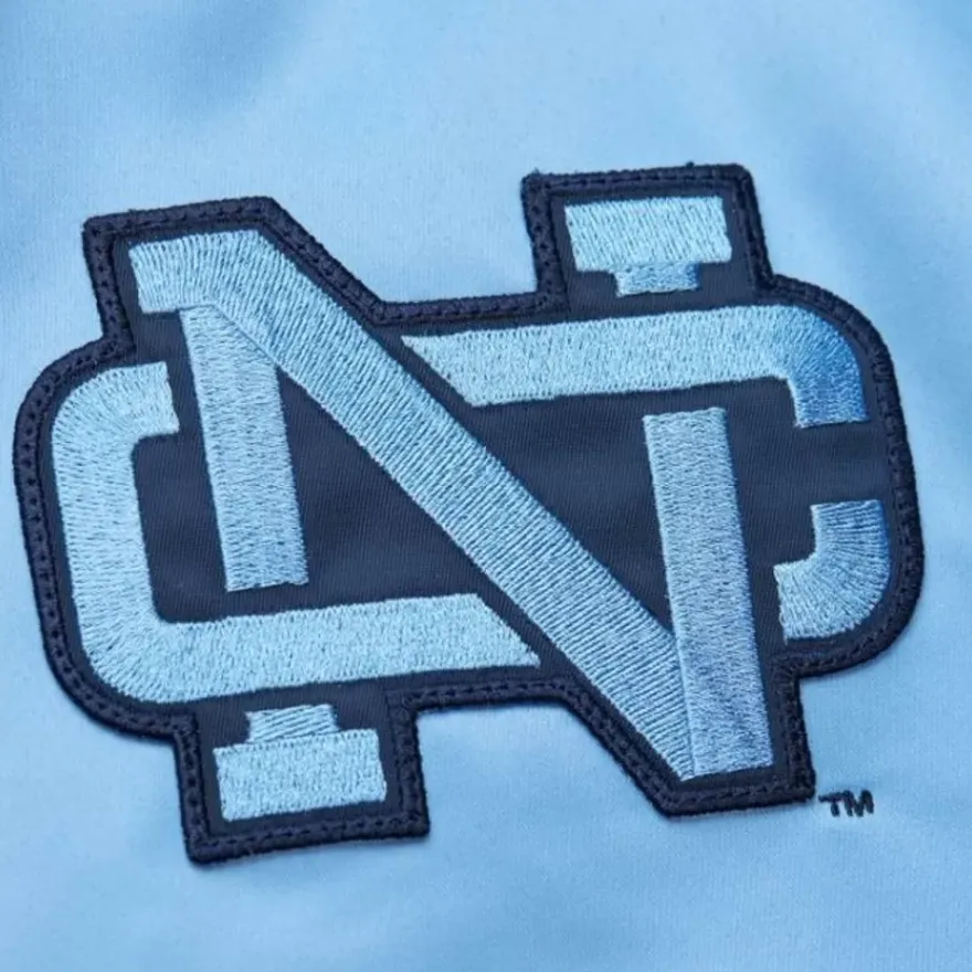 Mitchell & Ness Jackets & Outerwear-Lightweight Satin Bomber Vintage Logo University Of North Carolina