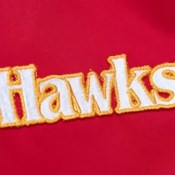 Mitchell & Ness Jackets & Outerwear-Lightweight Satin Bomber Vintage Logo Atlanta Hawks