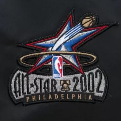 Mitchell & Ness Jackets & Outerwear-Lightweight Satin Bomber Vintage Logo Philadelphia 76Ers