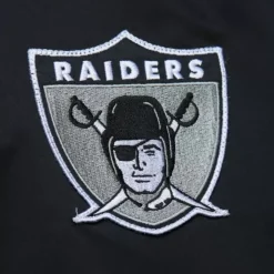 Mitchell & Ness Jackets & Outerwear-Lightweight Satin Bomber Vintage Logo Oakland Raiders