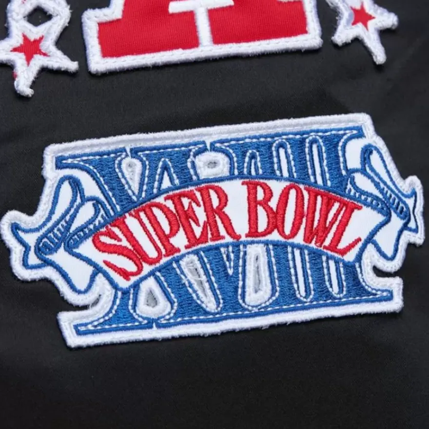 Mitchell & Ness Jackets & Outerwear-Lightweight Satin Bomber Vintage Logo Oakland Raiders