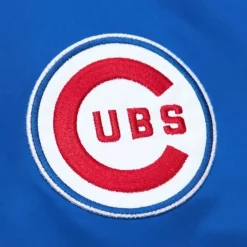 Mitchell & Ness Jackets & Outerwear-Lightweight Satin Bomber Vintage Logo Chicago Cubs
