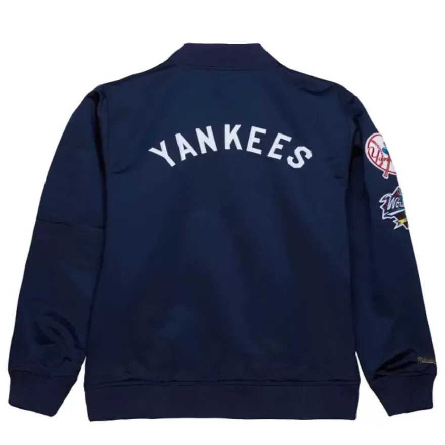 Mitchell & Ness Jackets & Outerwear-Lightweight Satin Bomber Vintage Logo New York Yankees