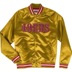 Mitchell & Ness Jackets & Outerwear-Lightweight Satin Jacket San Francisco 49Ers