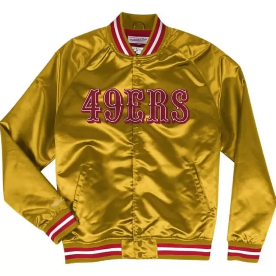 Mitchell & Ness Jackets & Outerwear-Lightweight Satin Jacket San Francisco 49Ers