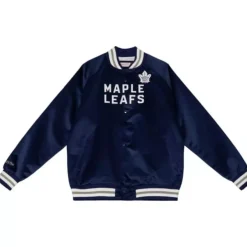 Mitchell & Ness Jackets & Outerwear-Lightweight Satin Jacket Toronto Maple Leafs