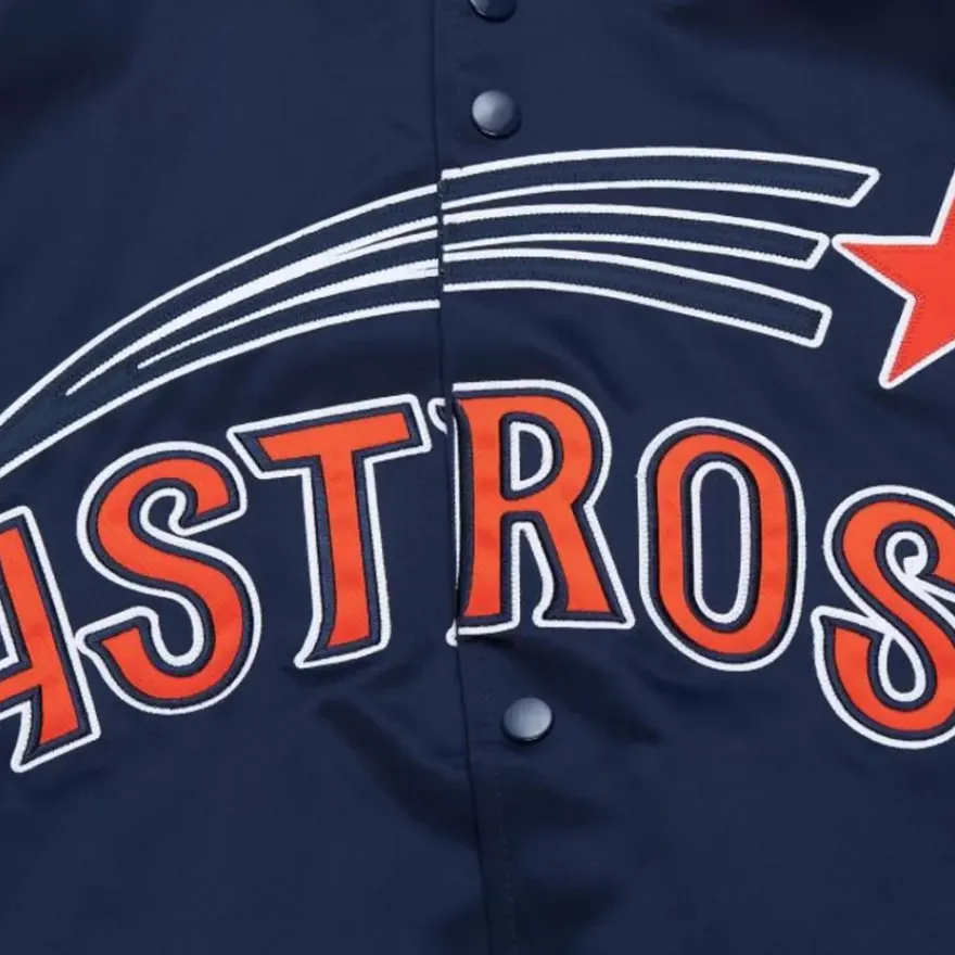 Mitchell & Ness Jackets & Outerwear-Lightweight Satin Jacket Houston Astros
