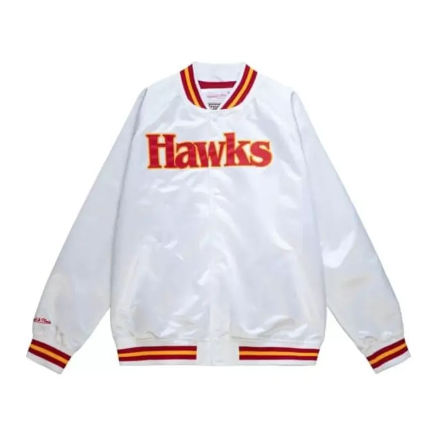 Mitchell & Ness Jackets & Outerwear-Lightweight Satin Jacket Atlanta Hawks