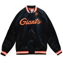Mitchell & Ness Jackets & Outerwear-Lightweight Satin Jacket San Francisco Giants