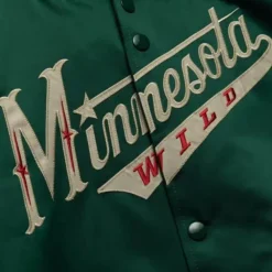 Mitchell & Ness Jackets & Outerwear-Lightweight Satin Jacket Minnesota Wild