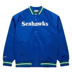 Mitchell & Ness Jackets & Outerwear-Lightweight Satin Jacket Seattle Seahawks