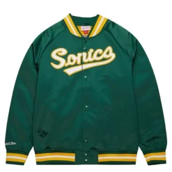 Mitchell & Ness Jackets & Outerwear-Lightweight Satin Jacket Seattle Supersonics