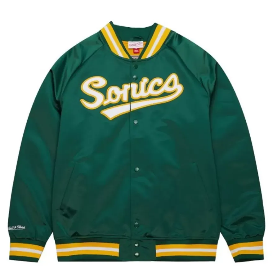 Mitchell & Ness Jackets & Outerwear-Lightweight Satin Jacket Seattle Supersonics