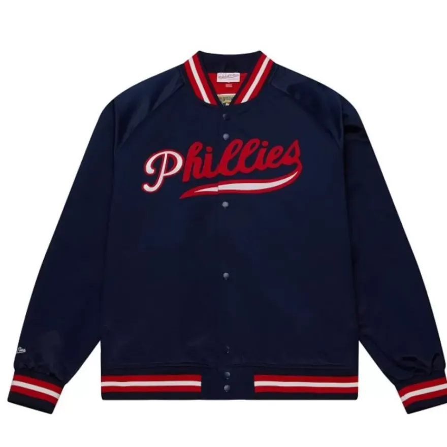 Mitchell & Ness Jackets & Outerwear-Lightweight Satin Jacket Philadelphia Phillies