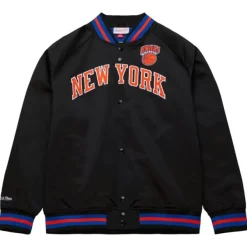Mitchell & Ness Jackets & Outerwear-Lightweight Satin Jacket New York Knicks