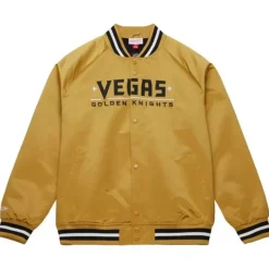 Mitchell & Ness Jackets & Outerwear-Lightweight Satin Jacket Current Logo Vegas Golden Knights
