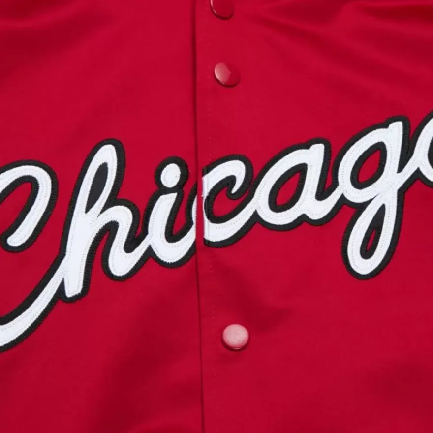 Mitchell & Ness Jackets & Outerwear-Lightweight Satin Jacket Chicago Bulls