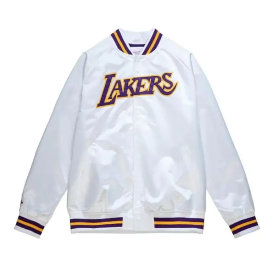Mitchell & Ness Jackets & Outerwear-Lightweight Satin Jacket Los Angeles Lakers