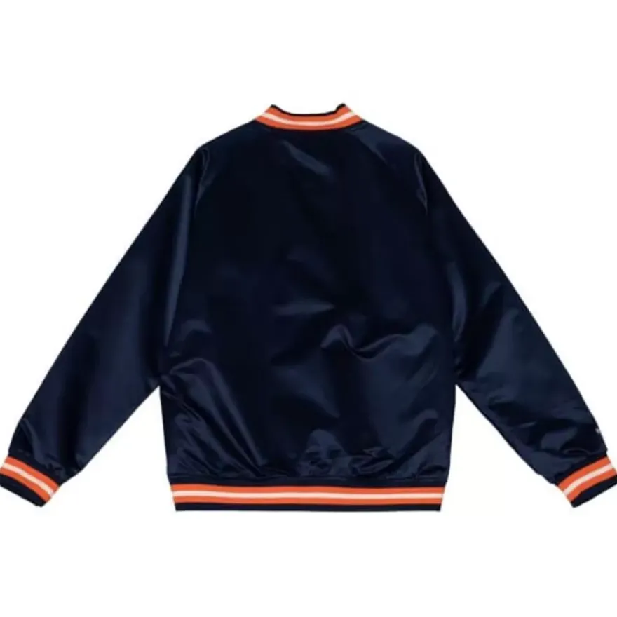 Mitchell & Ness Jackets & Outerwear-Lightweight Satin Jacket Edmonton Oilers
