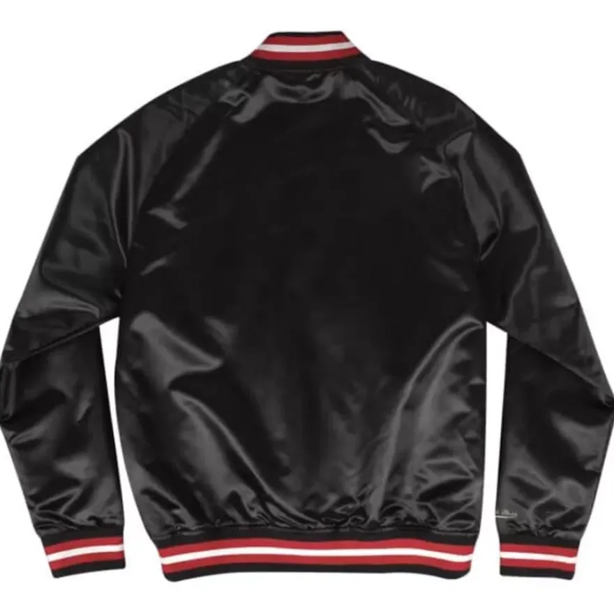 Mitchell & Ness Jackets & Outerwear-Lightweight Satin Jacket Miami Heat